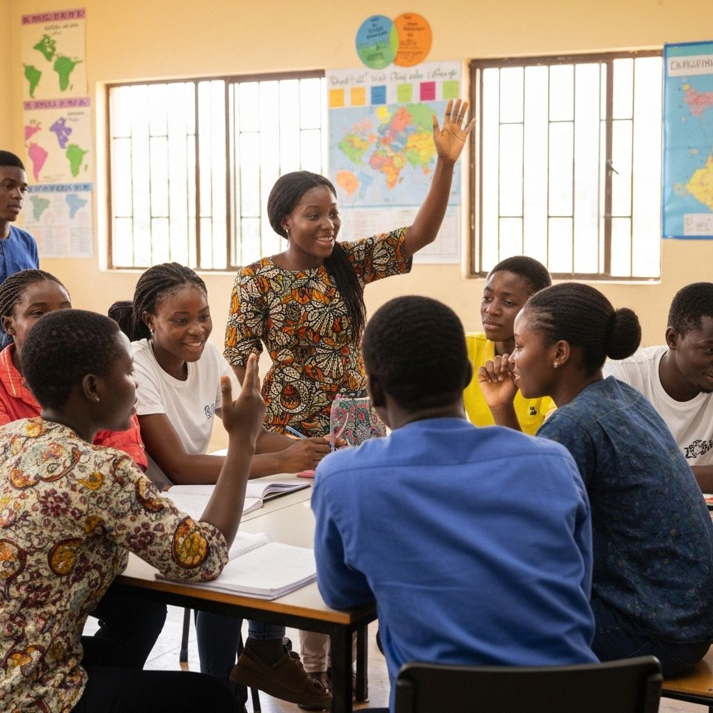 Students learning together